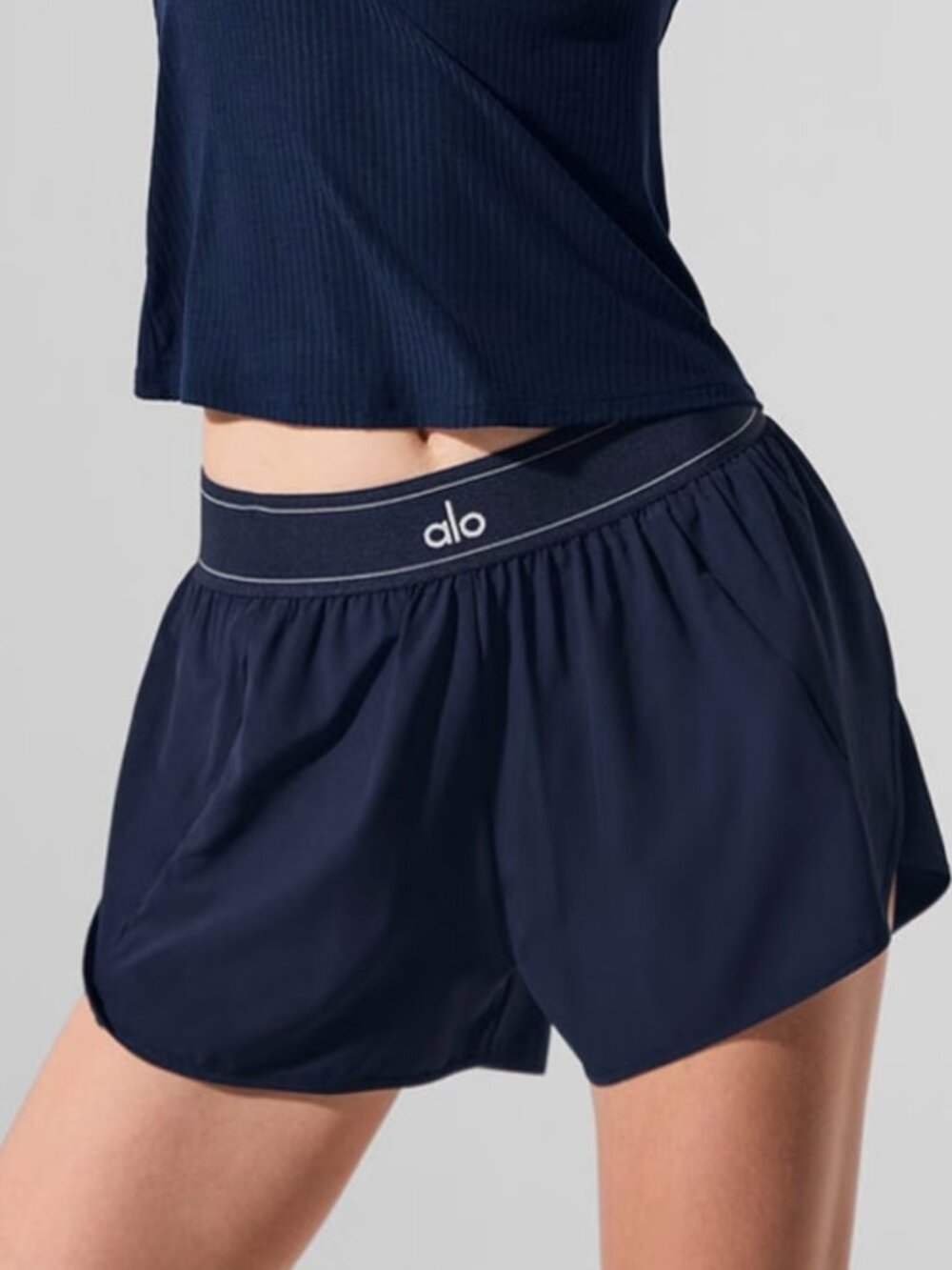 New with Tags😘ALO Yoga Match Point Shorts Navy | Tennis Athletic Short - Picture 2 of 7